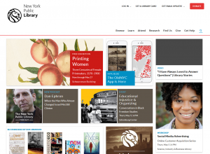 NYPL Home page feature
